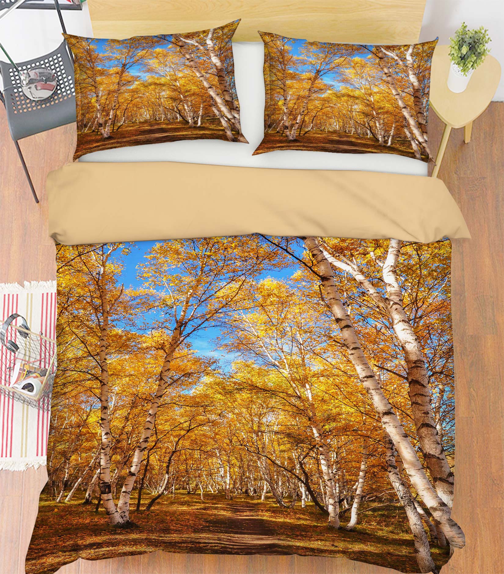 3D Forest 16175 Bed Pillowcases Quilt