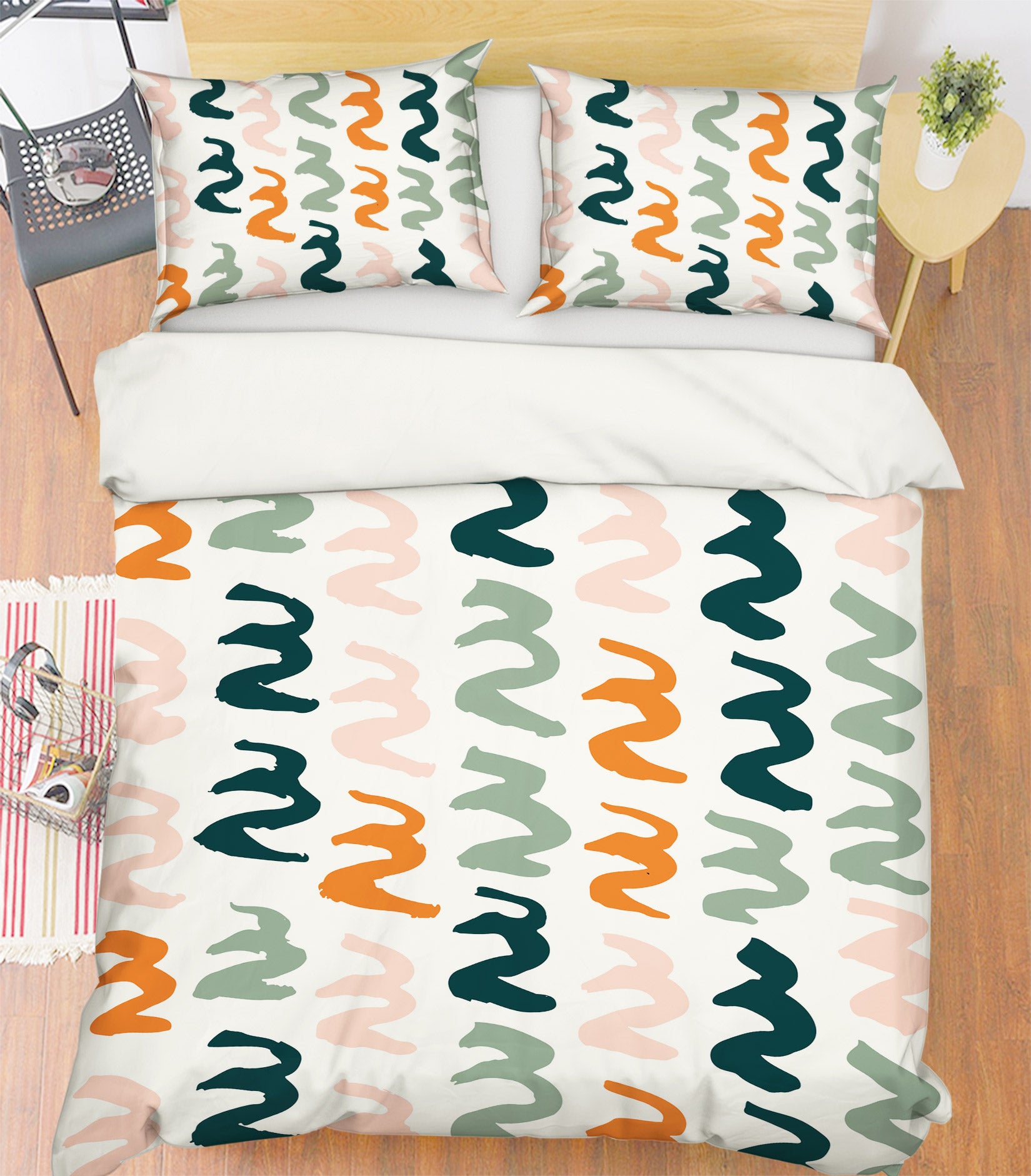 3D Colorful Wavy Curve 109162 Kashmira Jayaprakash Bedding Bed Pillowcases Quilt
