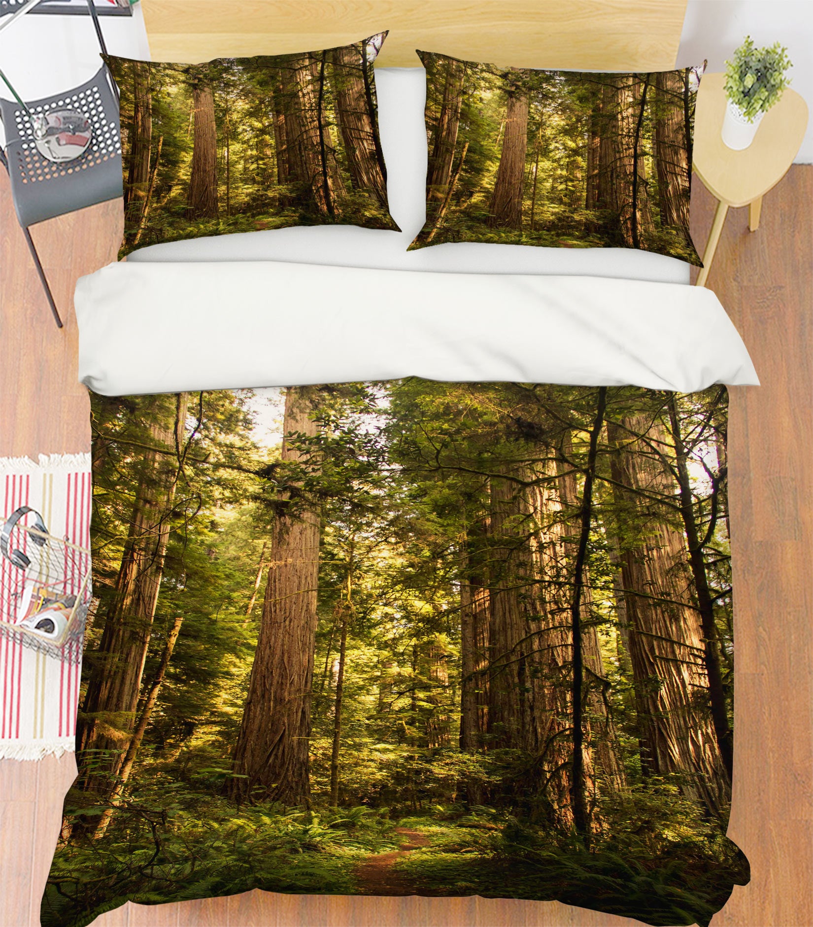 3D Forest 16127 Bed Pillowcases Quilt