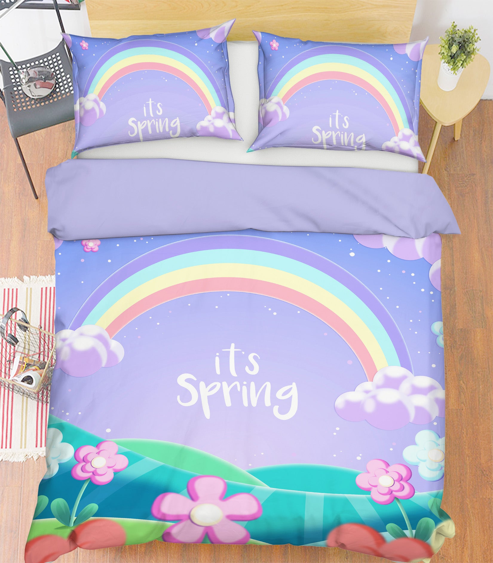3D Rainbow 63195 Bed Pillowcases Quilt