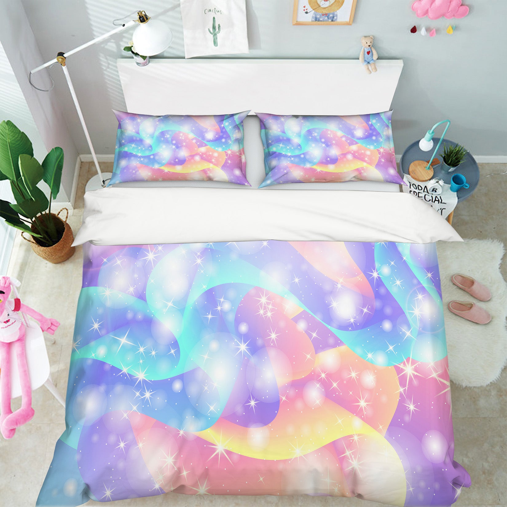 3D Color Starlight 60218 Bed Pillowcases Quilt