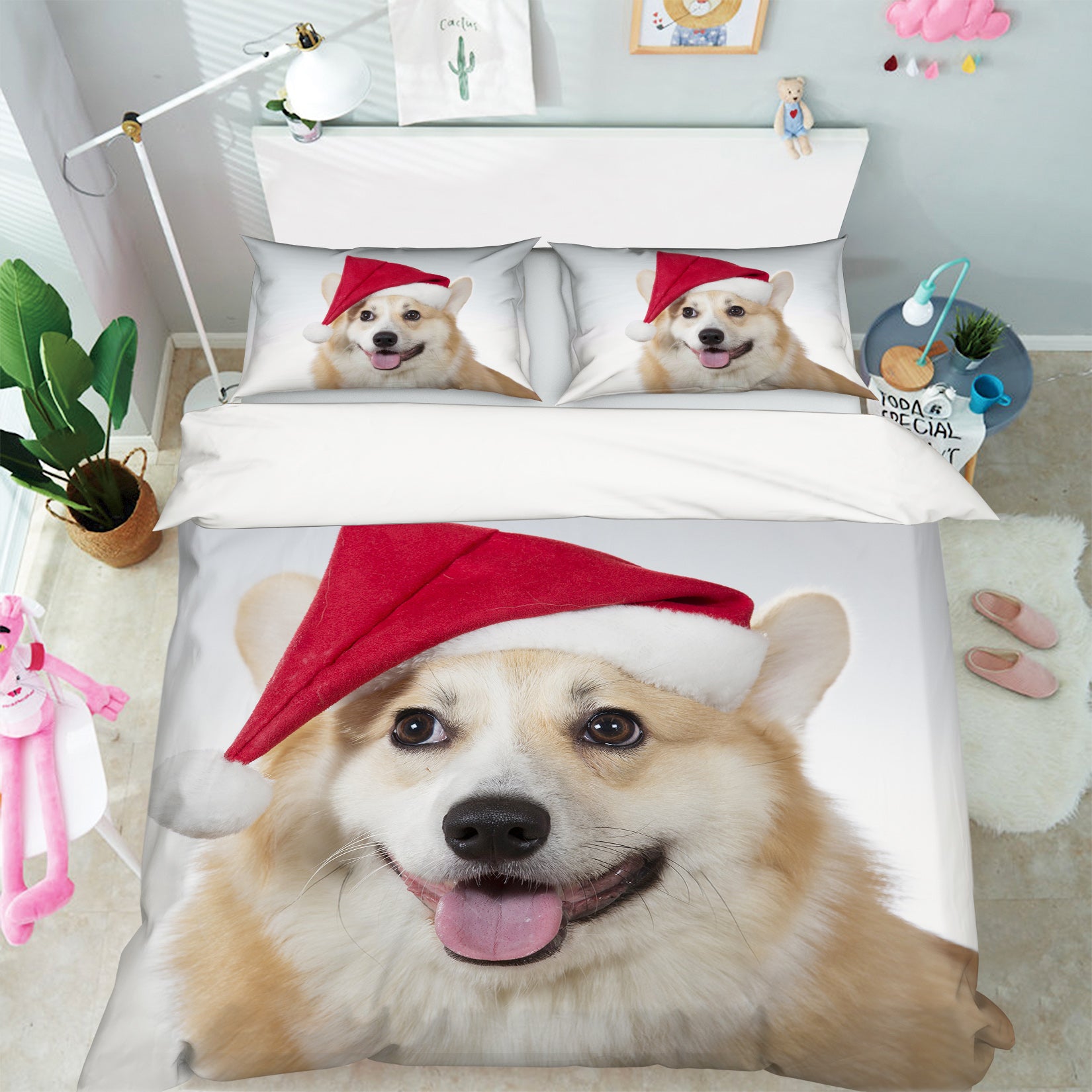 3D Corgi 15026 Bed Pillowcases Quilt