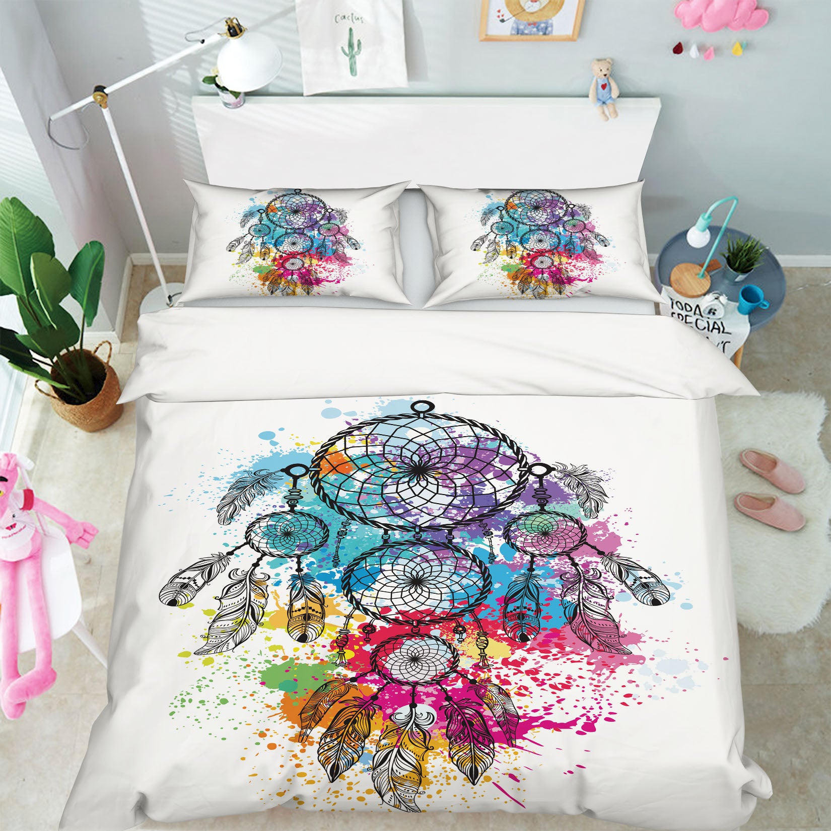 3D Color Dream Catcher 15061 Bed Pillowcases Quilt