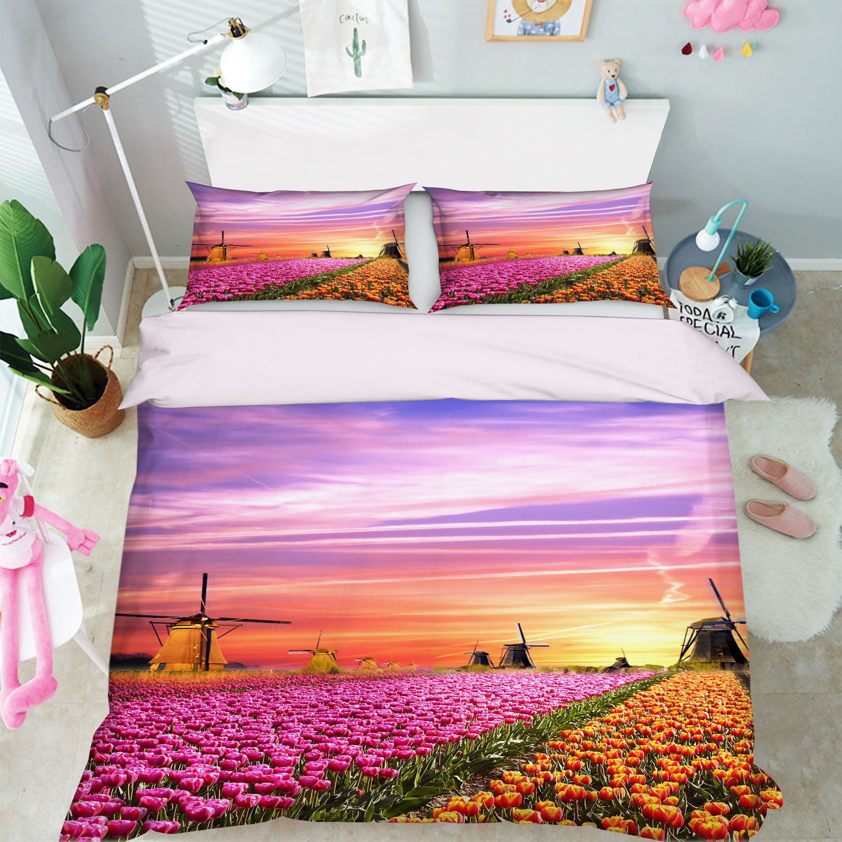 3D Flower Bush 15110 Bed Pillowcases Quilt
