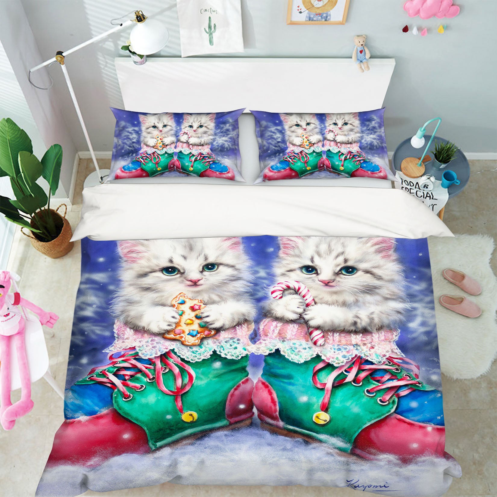 3D Cat Shoes 5895 Kayomi Harai Bedding Bed Pillowcases Quilt Cover Duvet Cover