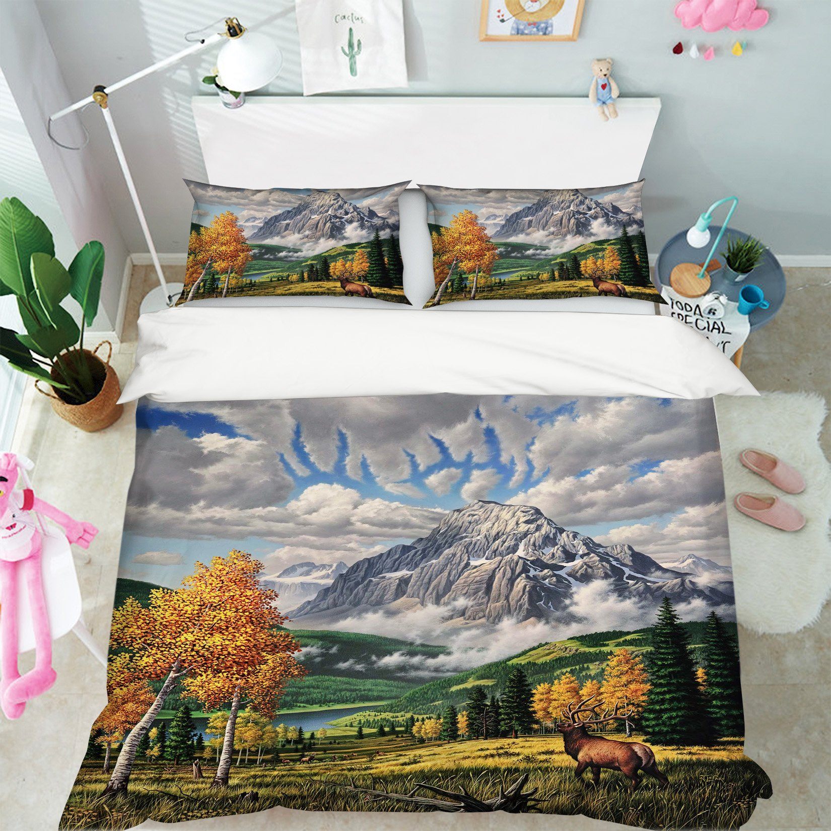 3D Autumn Echos 2112 Jerry LoFaro bedding Bed Pillowcases Quilt Quiet Covers AJ Creativity Home 