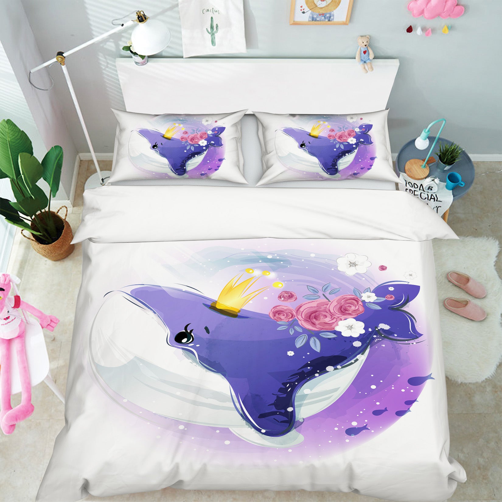 3D Whale 59031 Bed Pillowcases Quilt