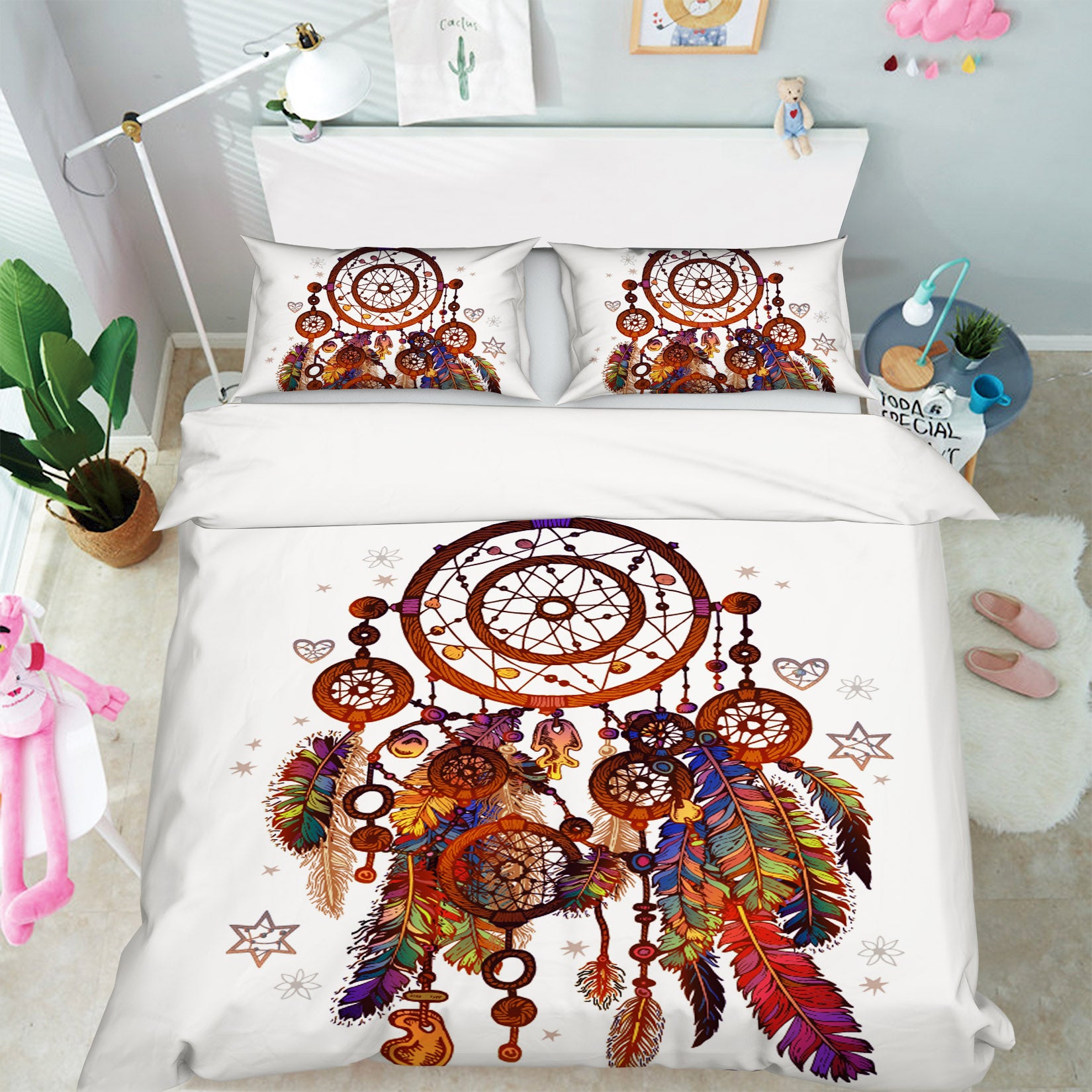 3D Dreamcatcher 15051 Bed Pillowcases Quilt
