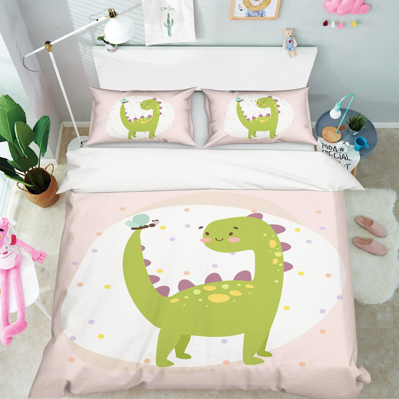3D Dinosaur 58245 Bed Pillowcases Quilt