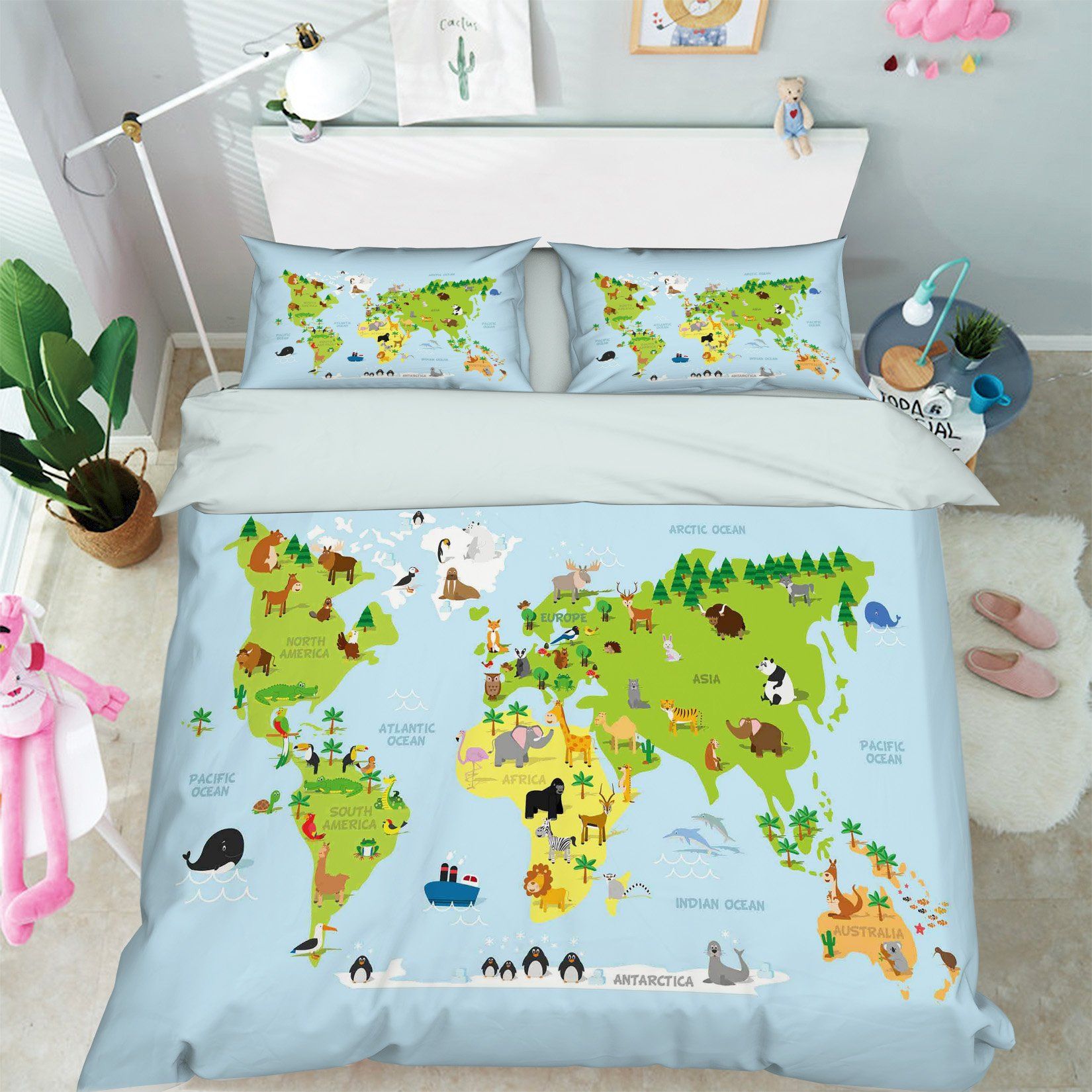 3D Earth Animals 156 Bed Pillowcases Quilt Wallpaper AJ Wallpaper 