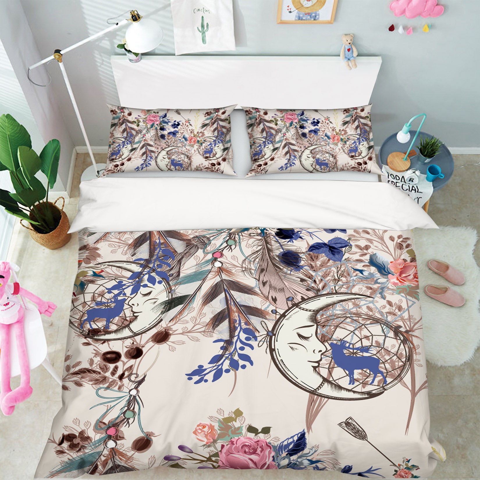 3D Mosaic Dream Catcher 15036 Bed Pillowcases Quilt