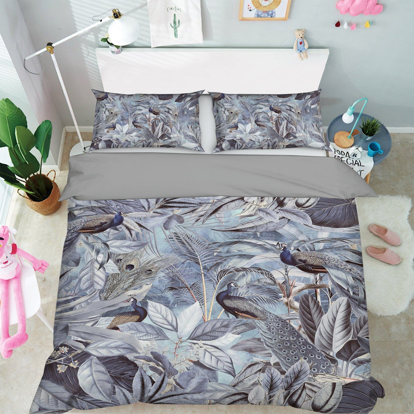 3D Forest Leaves 110 Andrea haase Bedding Bed Pillowcases Quilt Quiet Covers AJ Creativity Home 