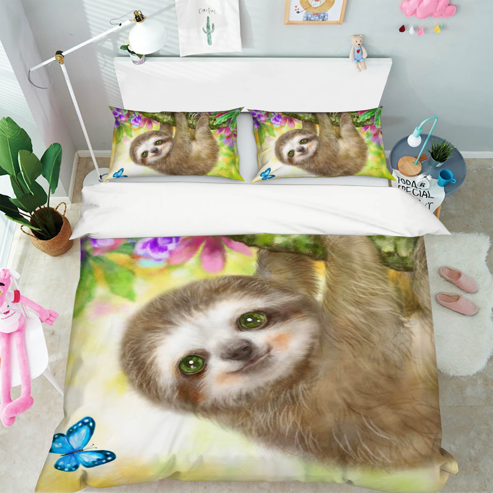 3D Cute Sloth 5967 Kayomi Harai Bedding Bed Pillowcases Quilt Cover Duvet Cover