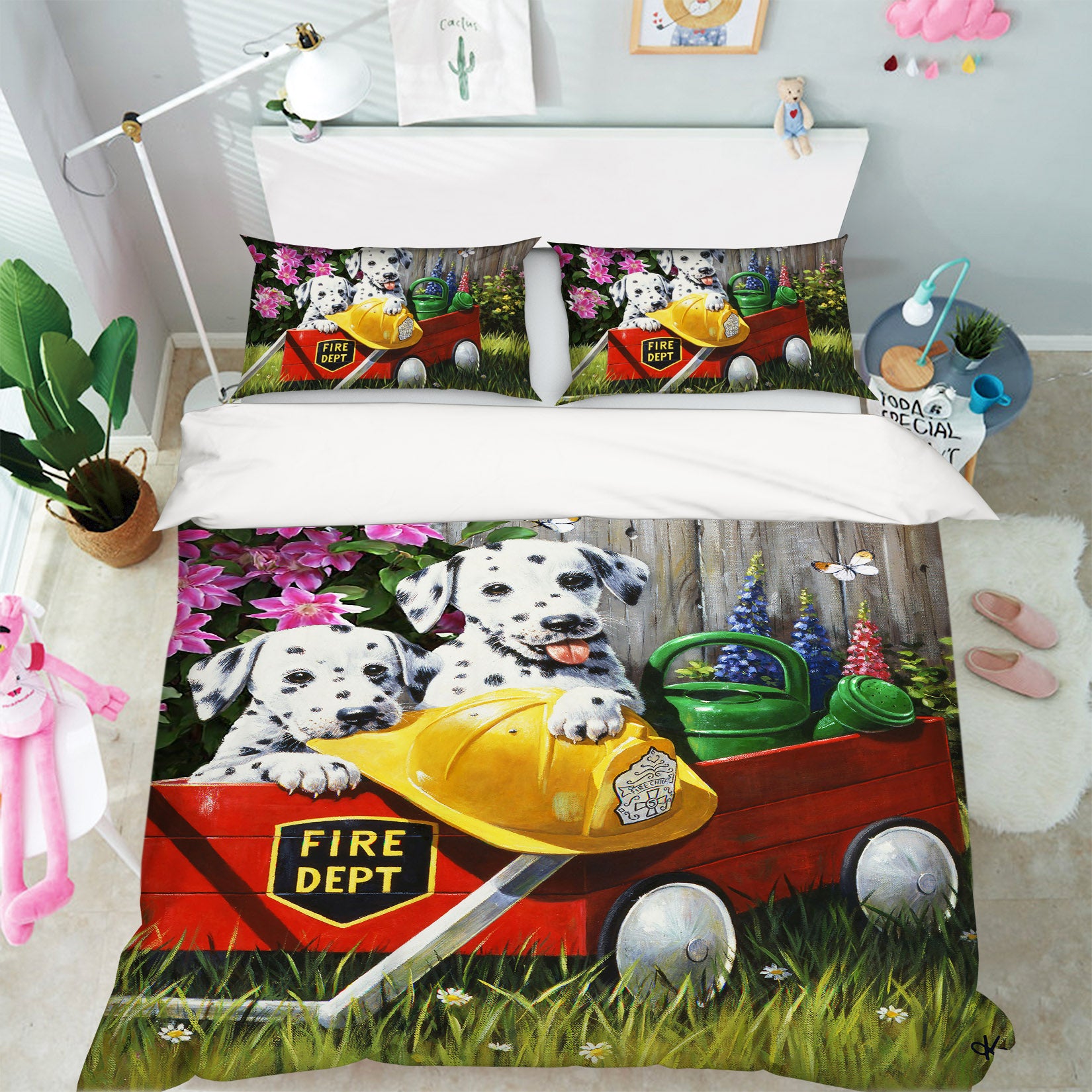 3D Dalmatians 12505 Kevin Walsh Bedding Bed Pillowcases Quilt