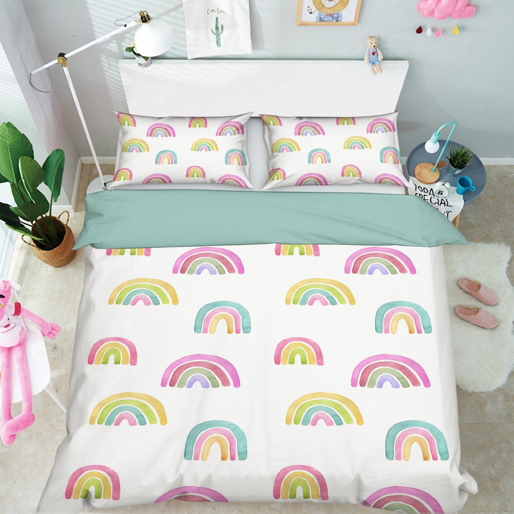 3D Rainbow Painting 206 Uta Naumann Bedding Bed Pillowcases Quilt Quiet Covers AJ Creativity Home 