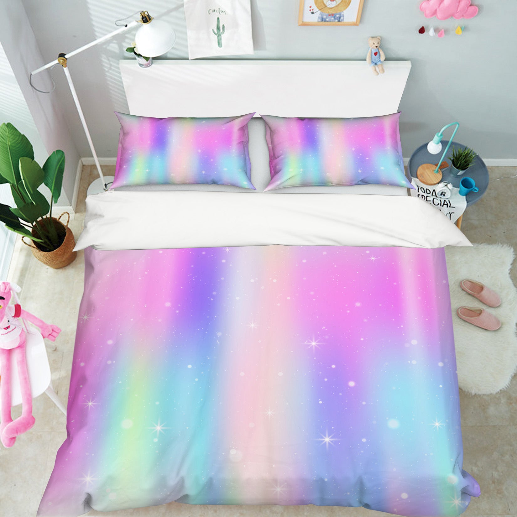 3D Colorful 60230 Bed Pillowcases Quilt