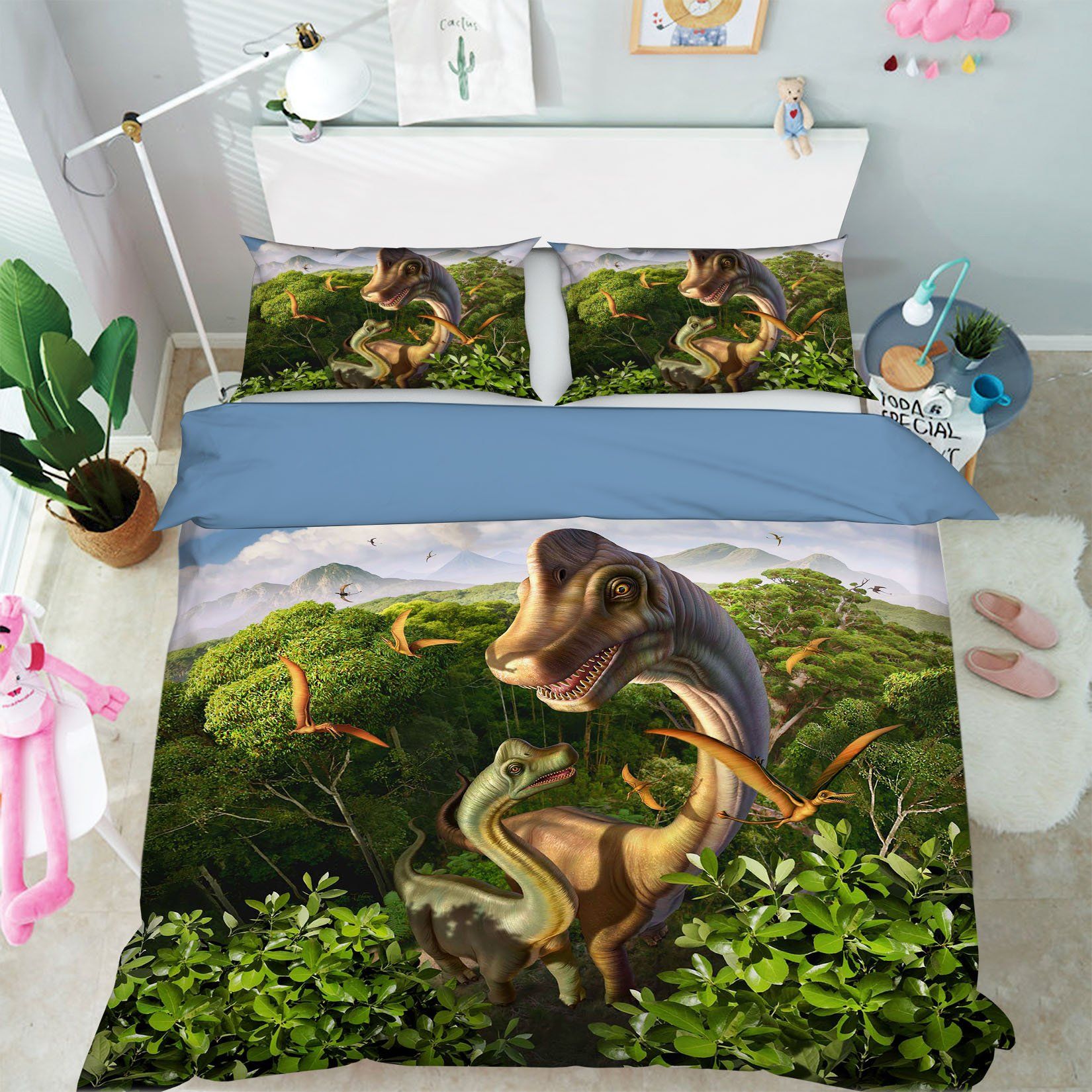 3D Brachiosaurus 2102 Jerry LoFaro bedding Bed Pillowcases Quilt Quiet Covers AJ Creativity Home 