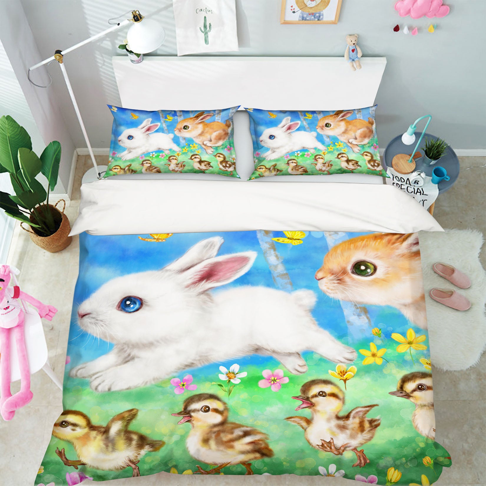 3D Rabbit Duck 5914 Kayomi Harai Bedding Bed Pillowcases Quilt Cover Duvet Cover