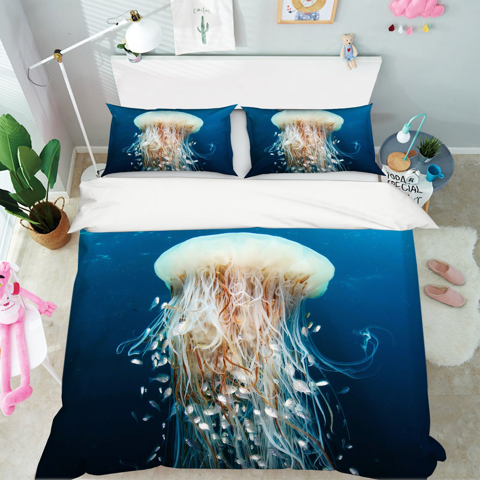 3D Jellyfish 21040 Bed Pillowcases Quilt