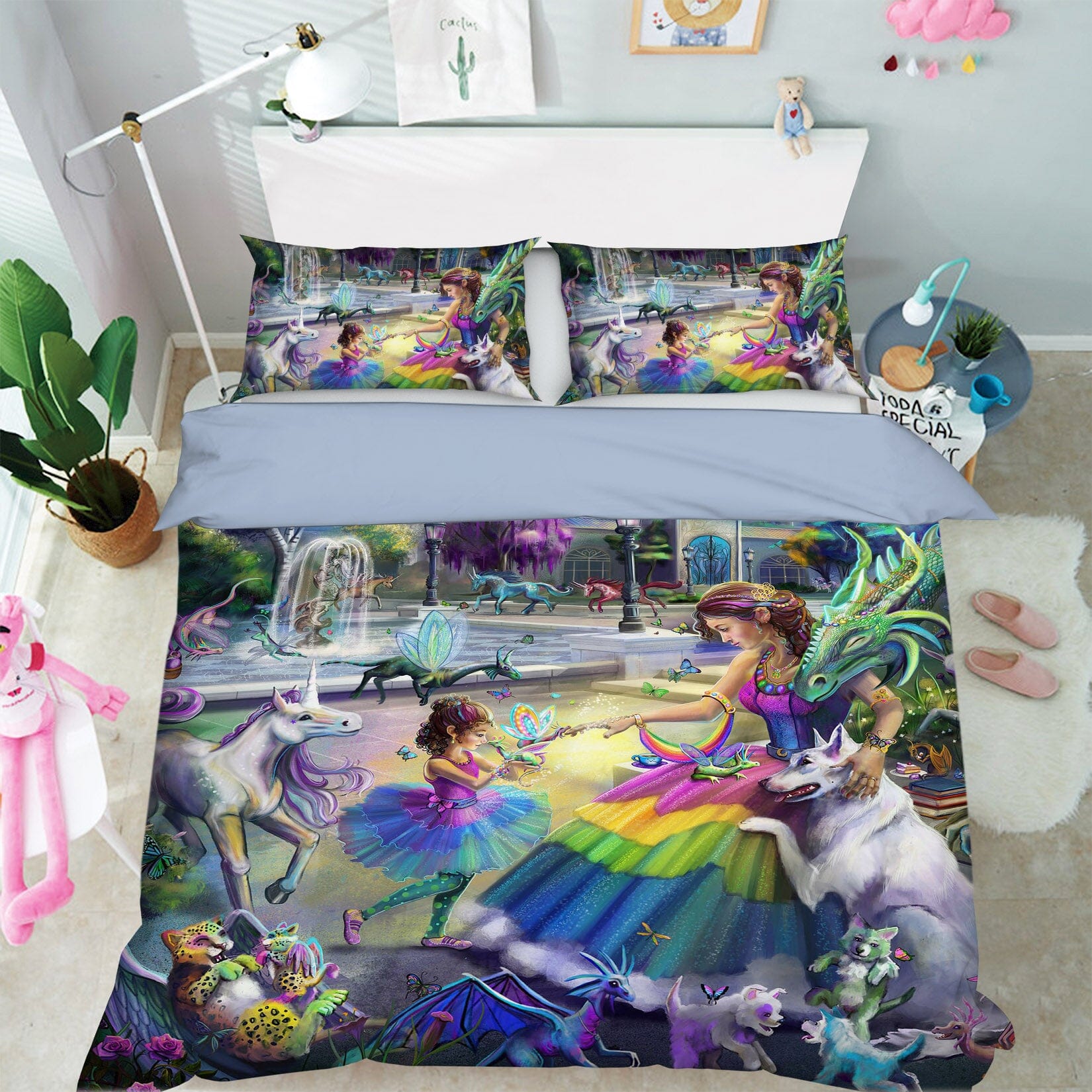 3D Beautiful Princess 112 Rose Catherine Khan Bedding Bed Pillowcases Quilt Quiet Covers AJ Creativity Home 