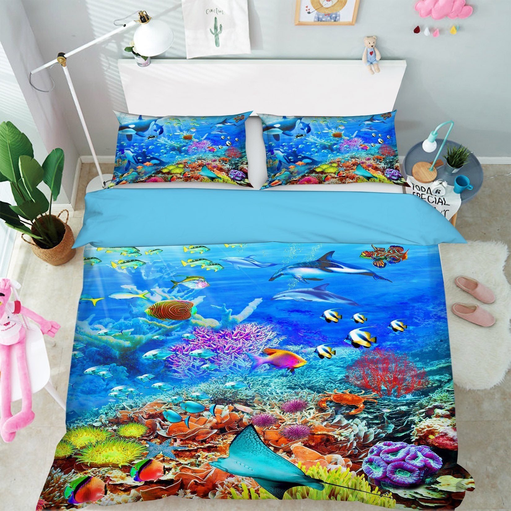 3D Beautiful Seabed 2114 Adrian Chesterman Bedding Bed Pillowcases Quilt Quiet Covers AJ Creativity Home 