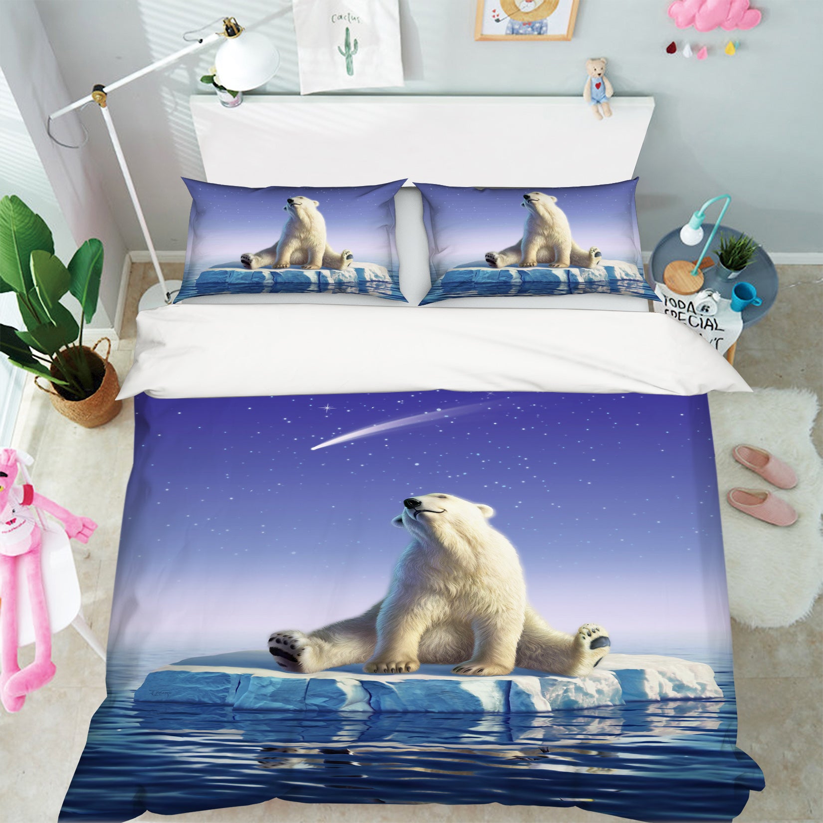 3D Polar Bear 86043 Jerry LoFaro bedding Bed Pillowcases Quilt