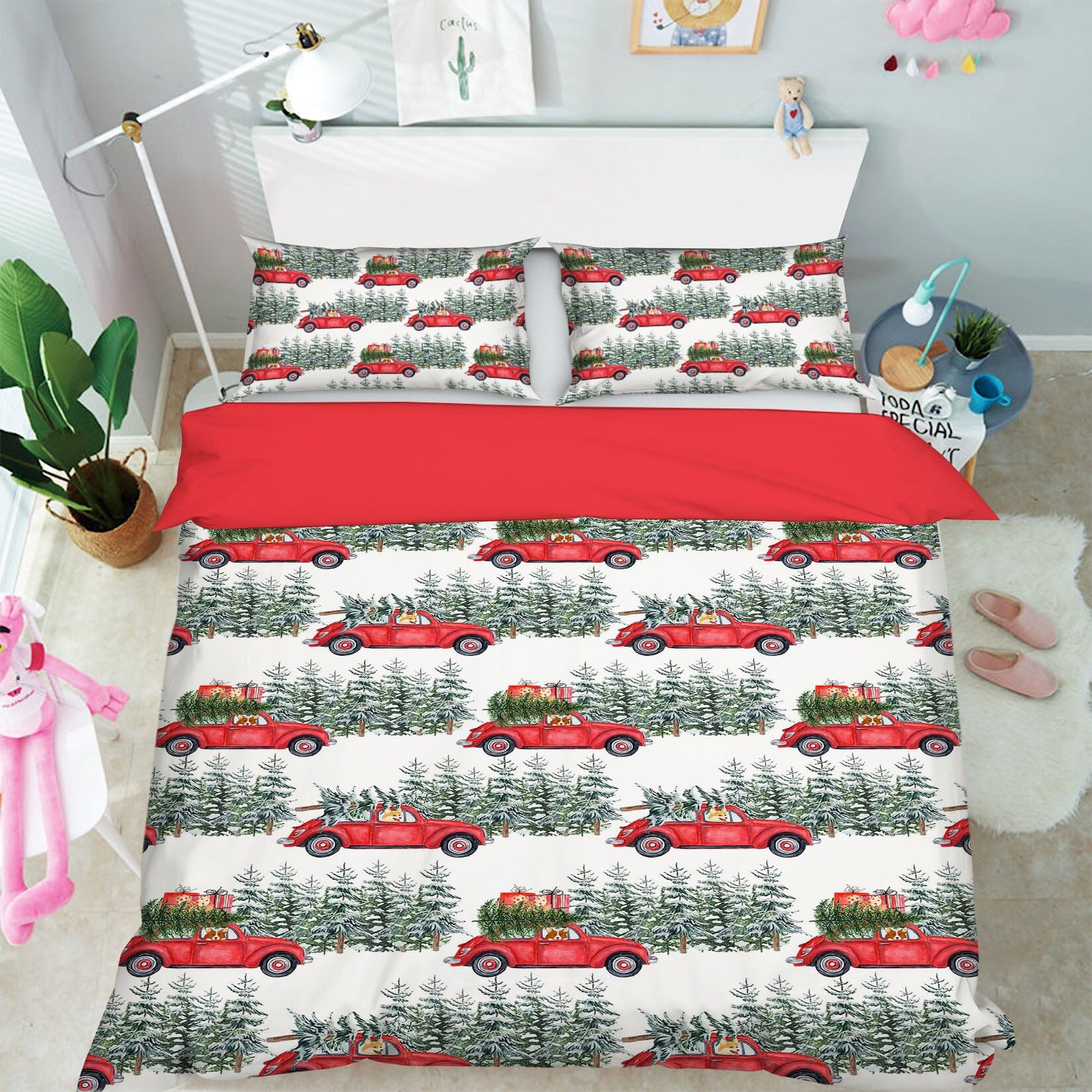 3D Puppy Car Gift 188 Uta Naumann Bedding Bed Pillowcases Quilt Quiet Covers AJ Creativity Home 