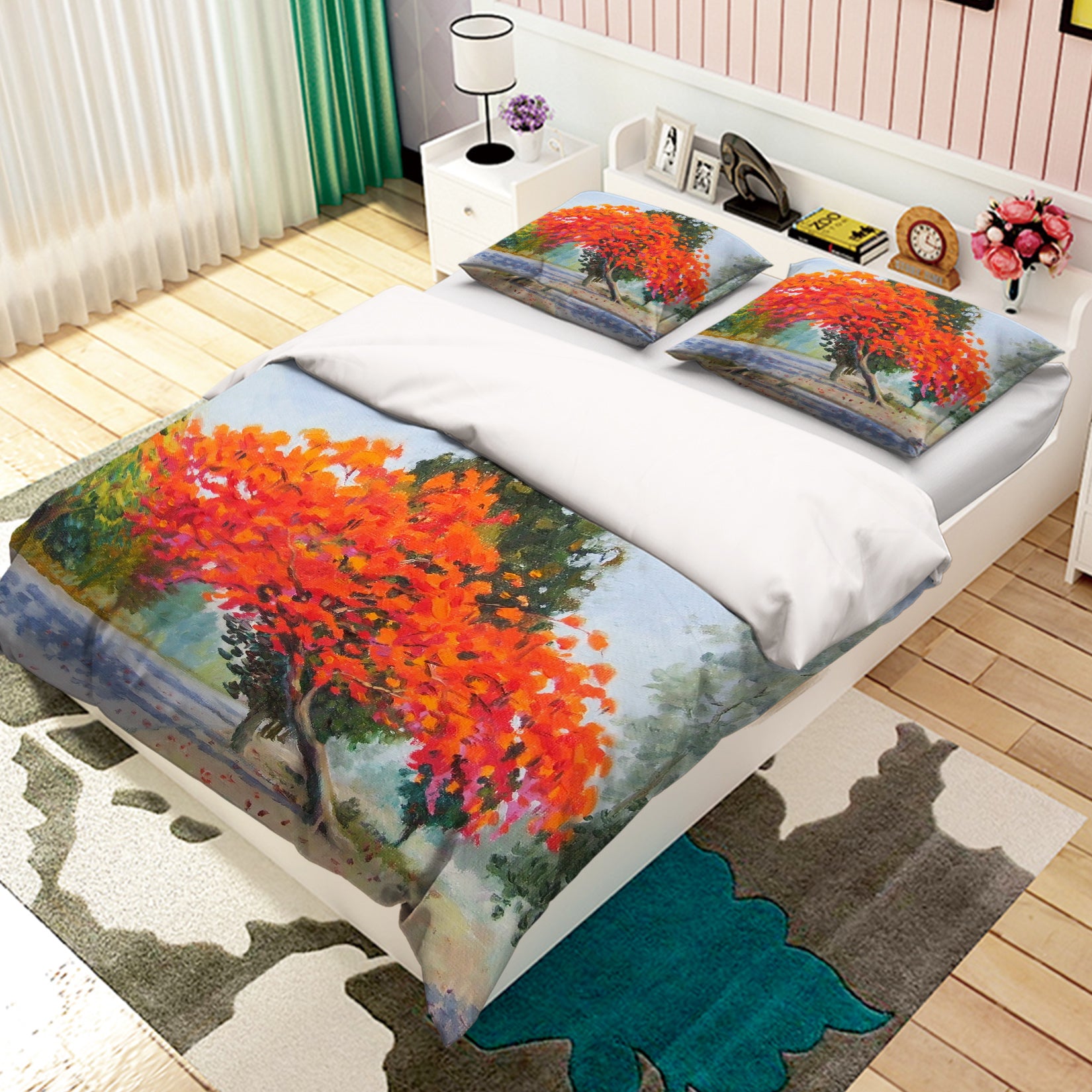 3D Tree 60130 Bed Pillowcases Quilt