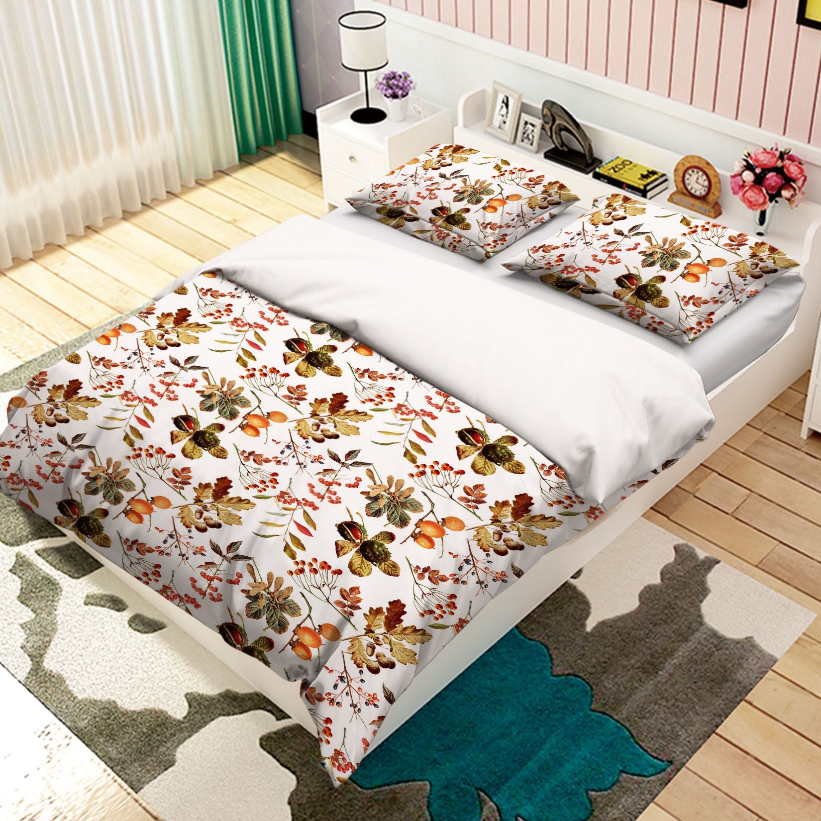 3D Fruit Flower 18212 Uta Naumann Bedding Bed Pillowcases Quilt