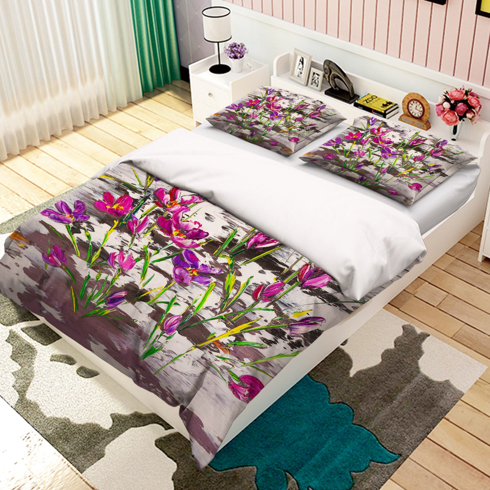 3D Cute Wildflowers 524 Skromova Marina Bedding Bed Pillowcases Quilt