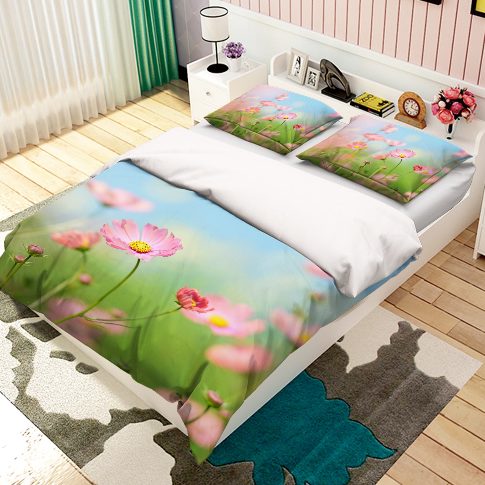 3D Flower Bush 19187 Bed Pillowcases Quilt