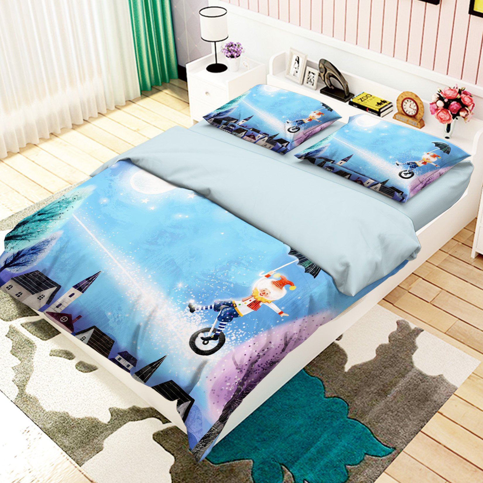 3D Lovely Clown 150 Bed Pillowcases Quilt Wallpaper AJ Wallpaper 