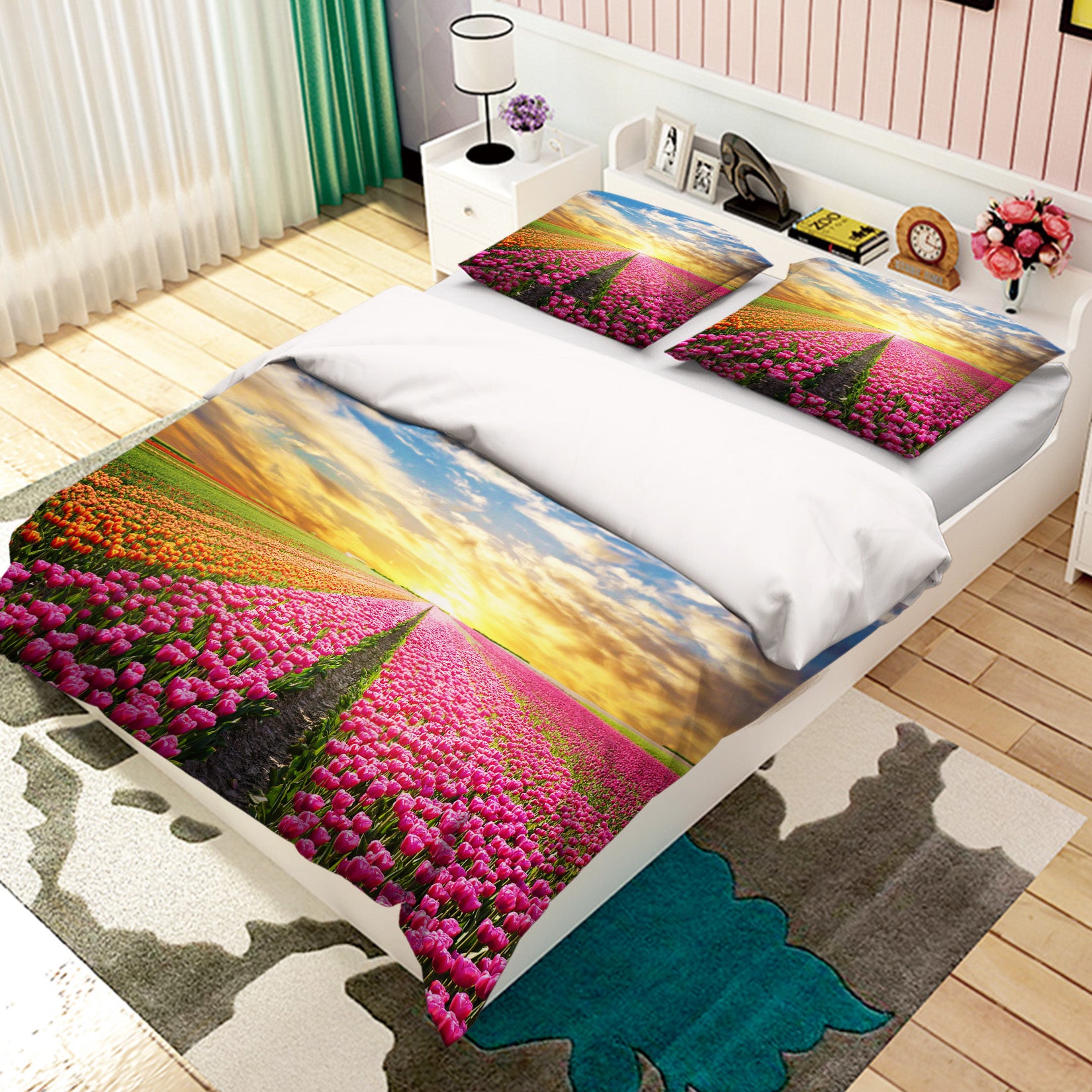3D Flower Bush 60103 Bed Pillowcases Quilt