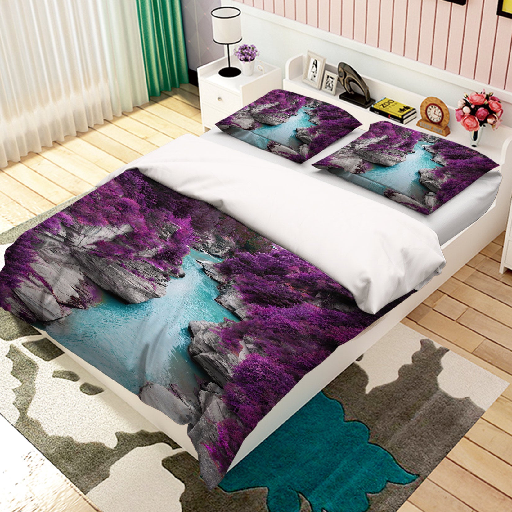 3D Canyon 15091 Bed Pillowcases Quilt