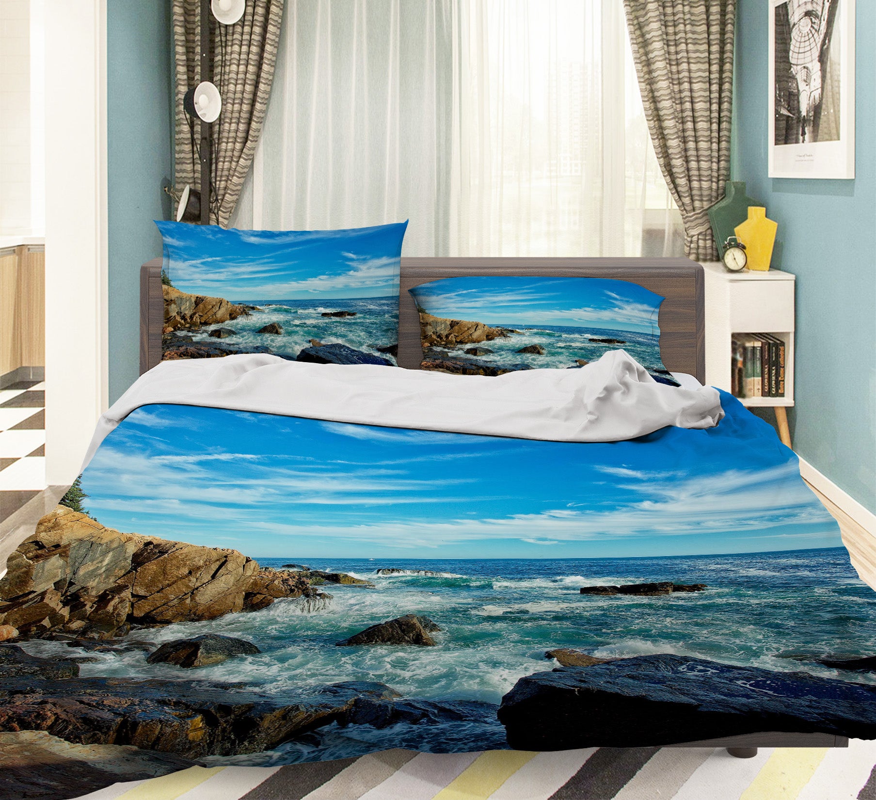 3D Seaside Reef 62001 Kathy Barefield Bedding Bed Pillowcases Quilt