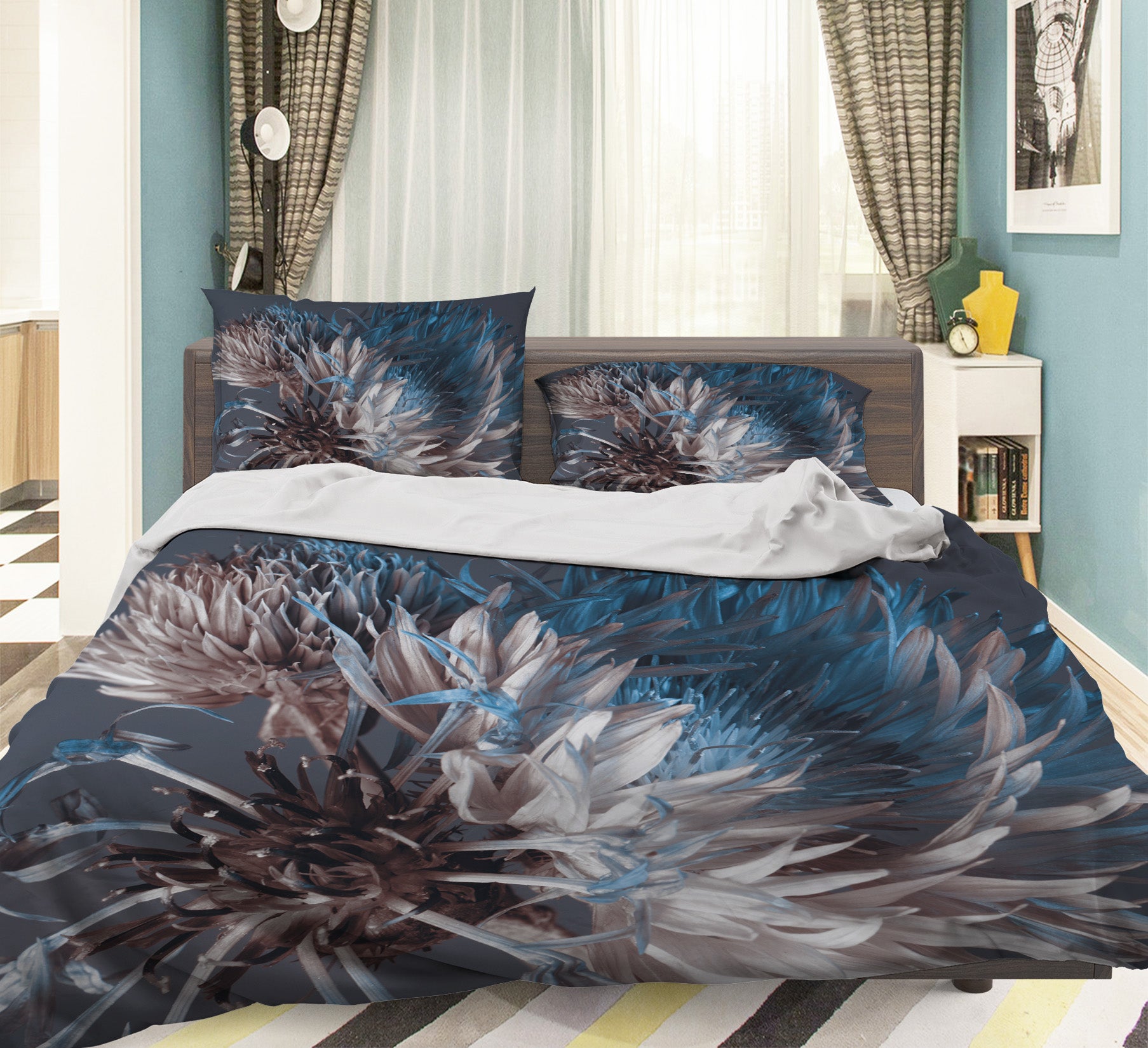 3D Flowers 15082 Bed Pillowcases Quilt