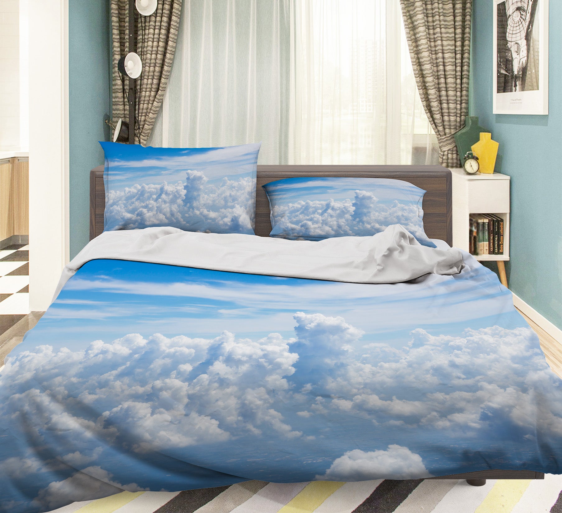 3D Clouds 60237 Bed Pillowcases Quilt