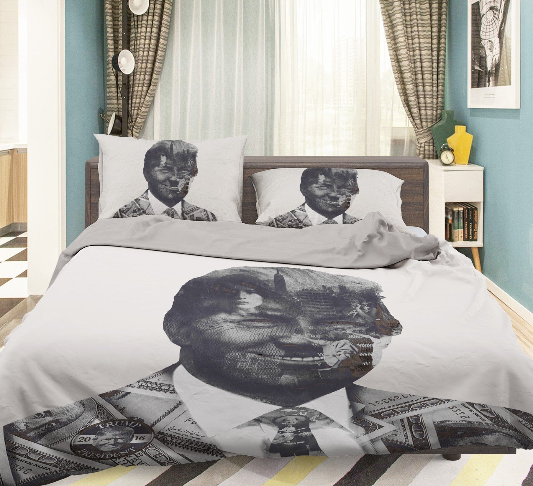 3D Man 2002 Marco Cavazzana Bedding Bed Pillowcases Quilt Quiet Covers AJ Creativity Home 