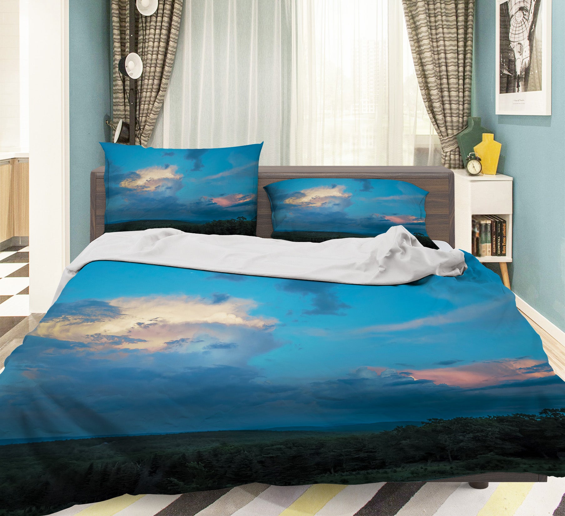 3D Blue Sky 86020 Jerry LoFaro bedding Bed Pillowcases Quilt