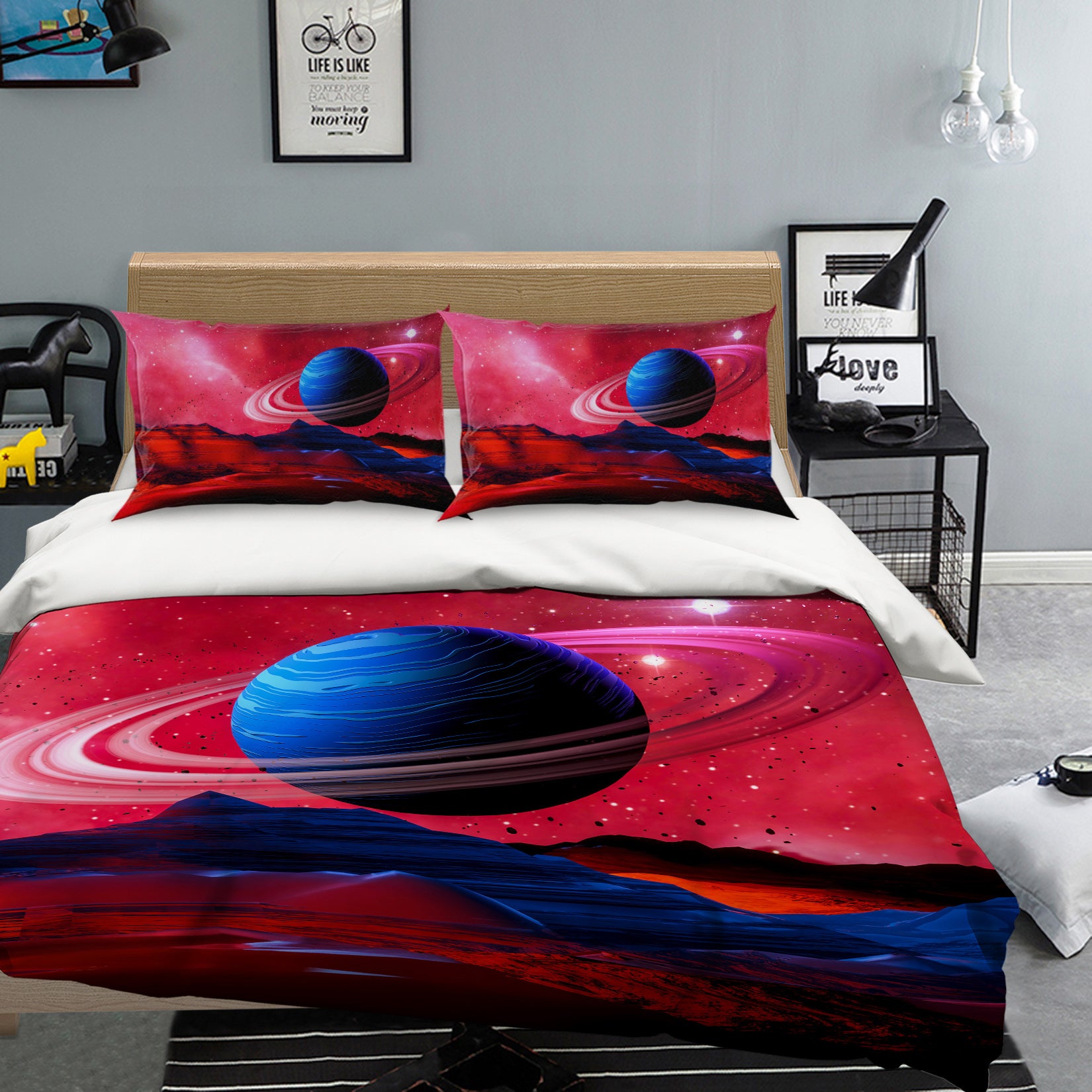 3D Planet 60158 Bed Pillowcases Quilt