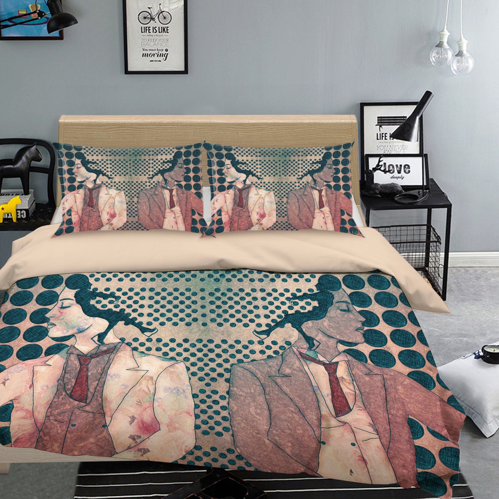 3D Suit Girl 2003 Marco Cavazzana Bedding Bed Pillowcases Quilt Quiet Covers AJ Creativity Home 