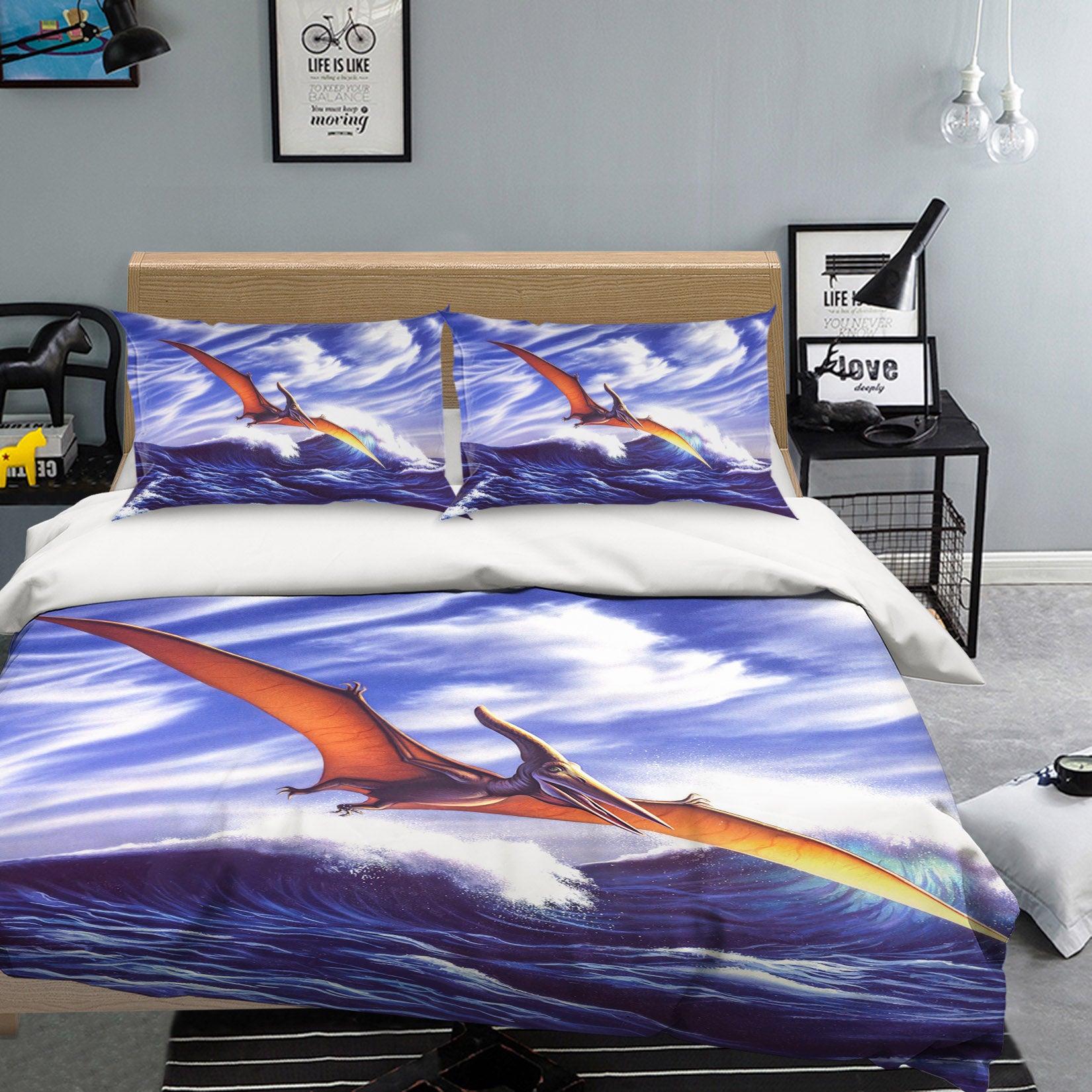 3D Pteranadon 86038 Jerry LoFaro bedding Bed Pillowcases Quilt