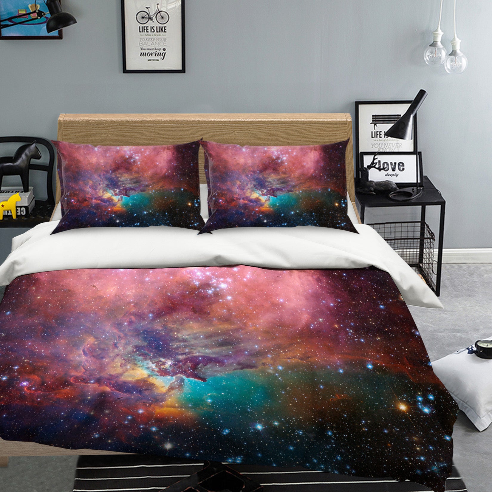 3D Starry Sky 60210 Bed Pillowcases Quilt