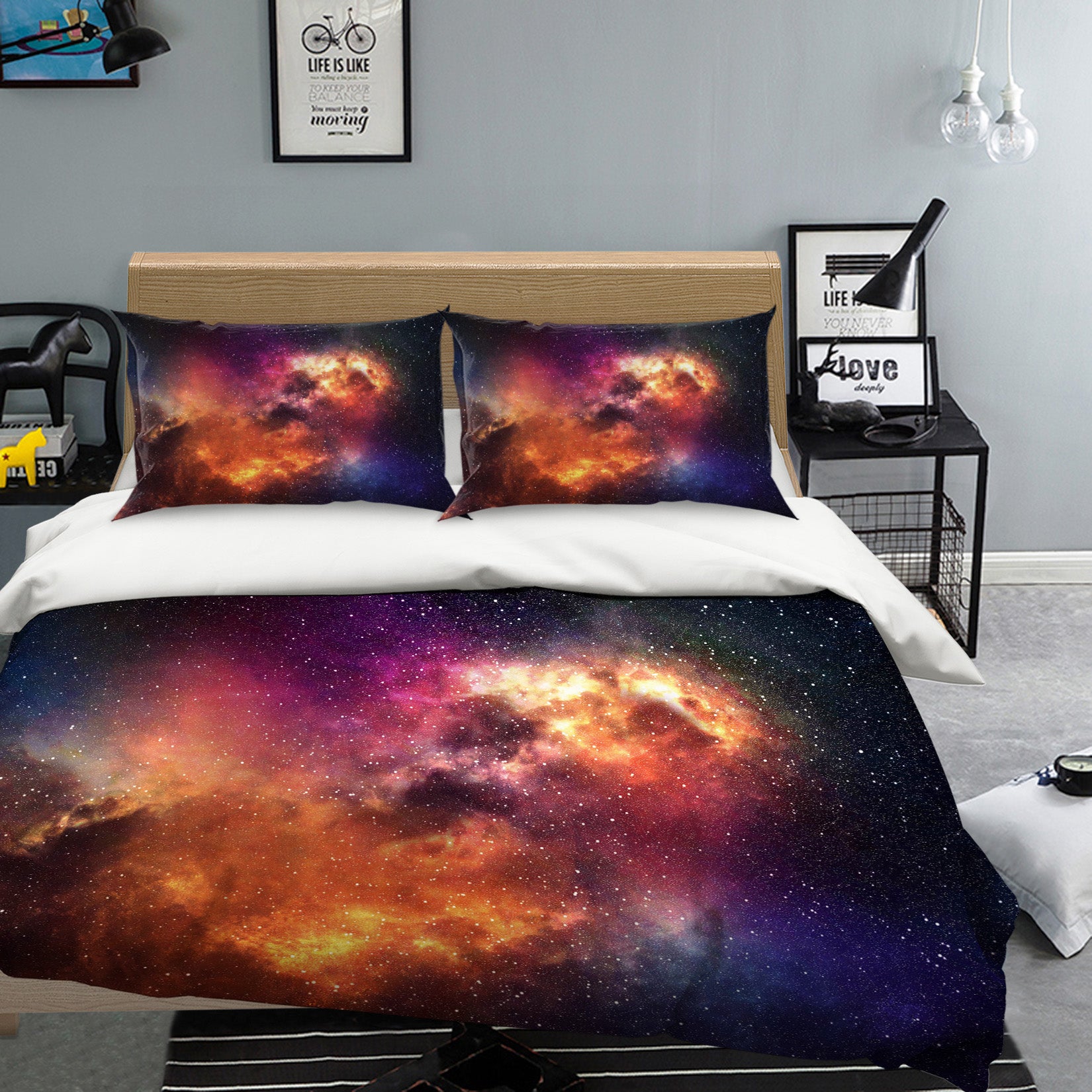3D Starry Sky 60217 Bed Pillowcases Quilt