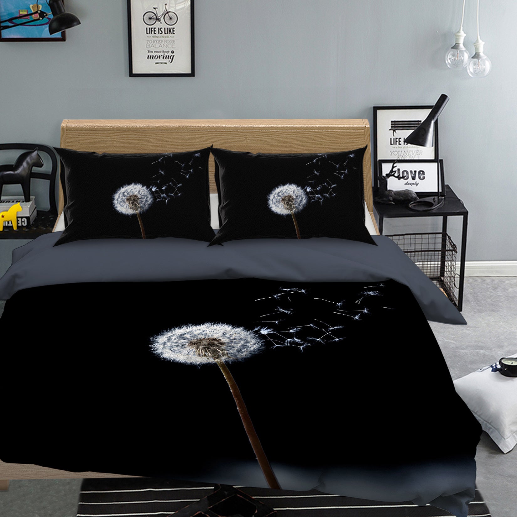 3D White Dandelion 038 Marco Carmassi Bedding Bed Pillowcases Quilt