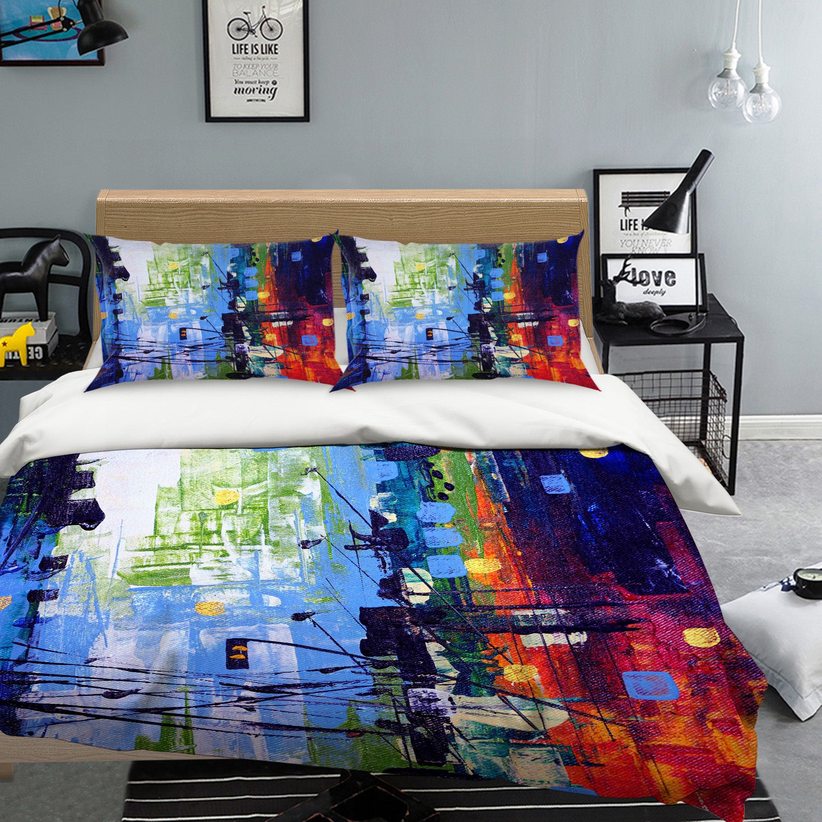 3D Oil Painting Pattern 60157 Bed Pillowcases Quilt