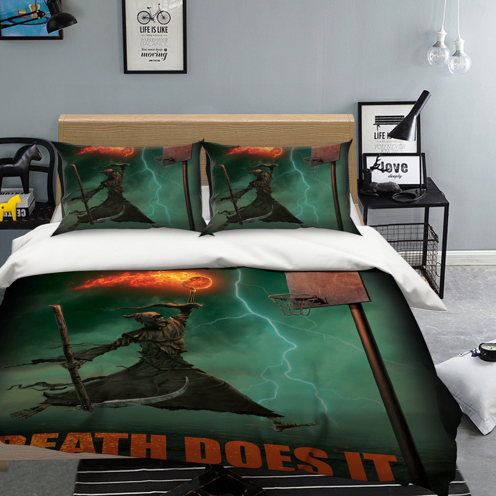 3D Death Does It 037 Bed Pillowcases Quilt Exclusive Designer Vincent Quiet Covers AJ Creativity Home 