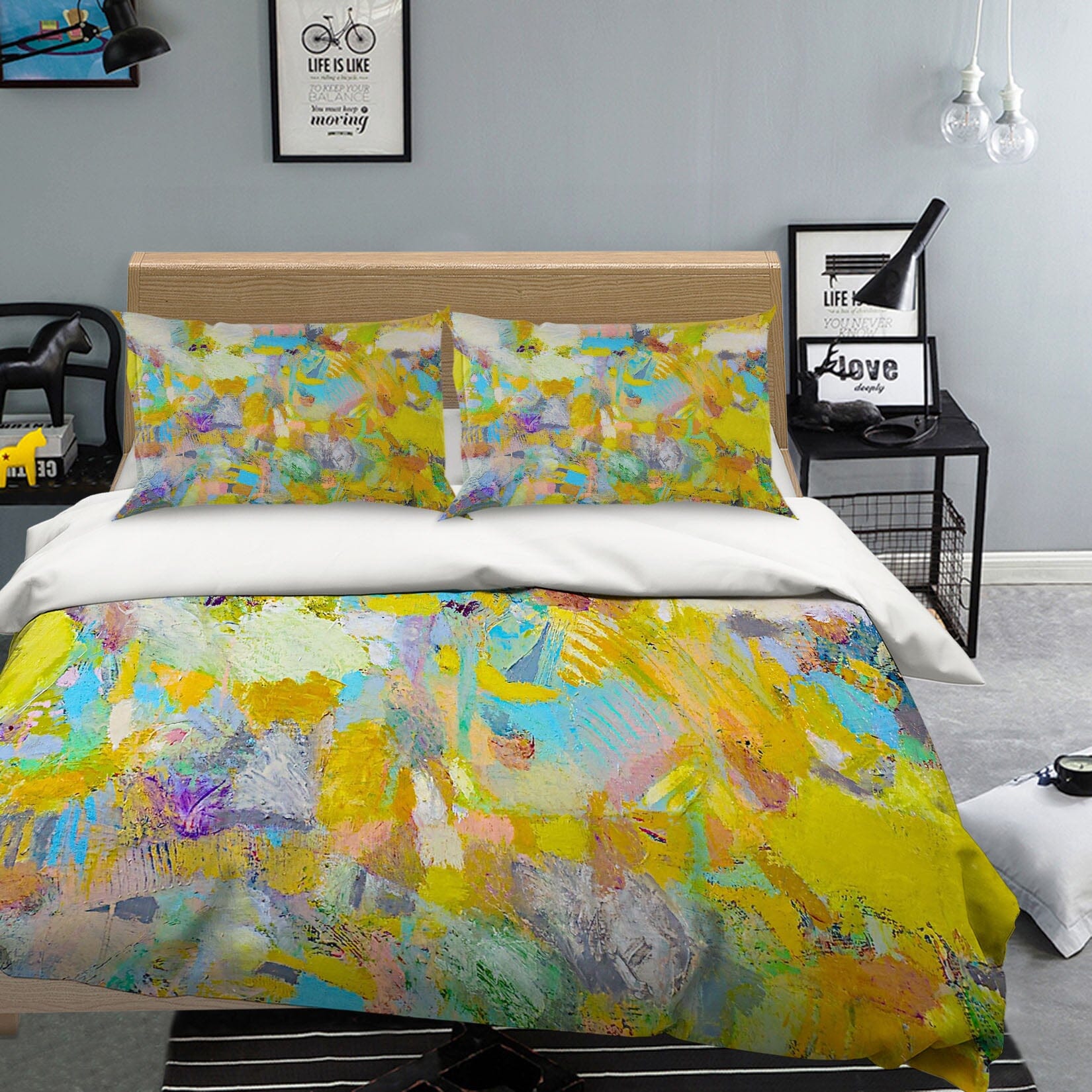 3D Lights Camera Action 2105 Allan P. Friedlander Bedding Bed Pillowcases Quilt Quiet Covers AJ Creativity Home 