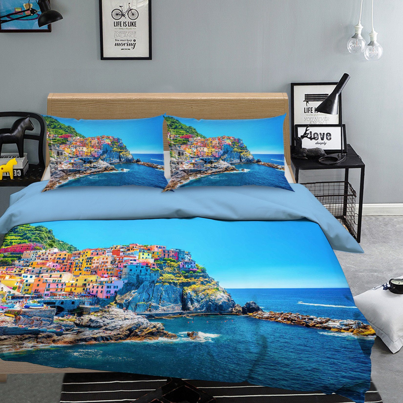3D Sea House 037 Bed Pillowcases Quilt Wallpaper AJ Wallpaper 
