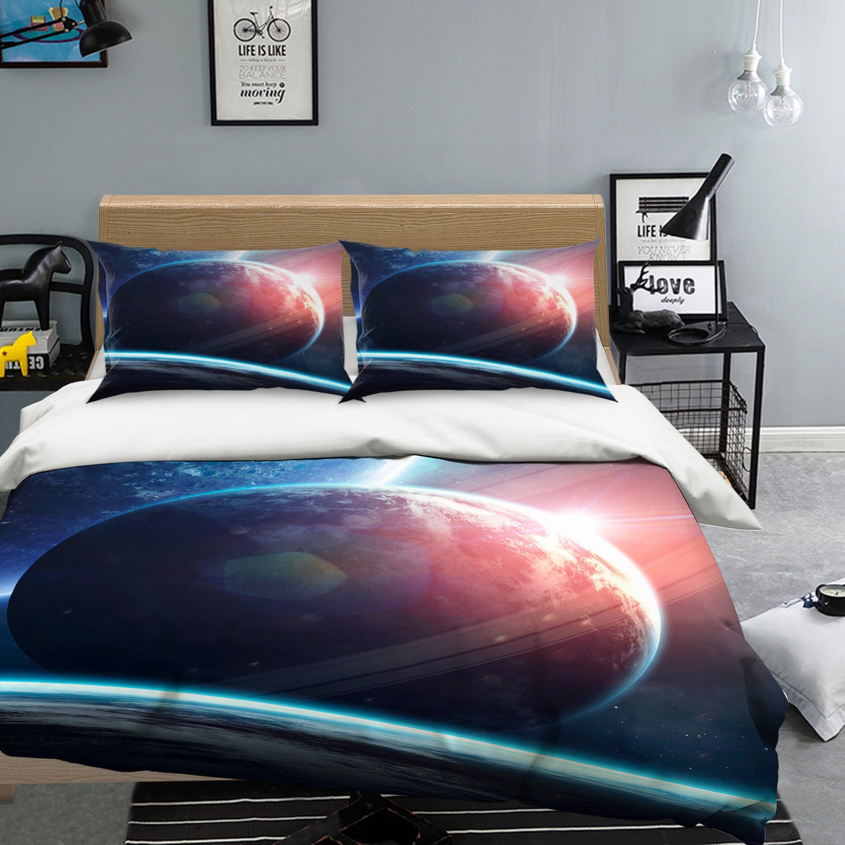 3D Planet 60115 Bed Pillowcases Quilt
